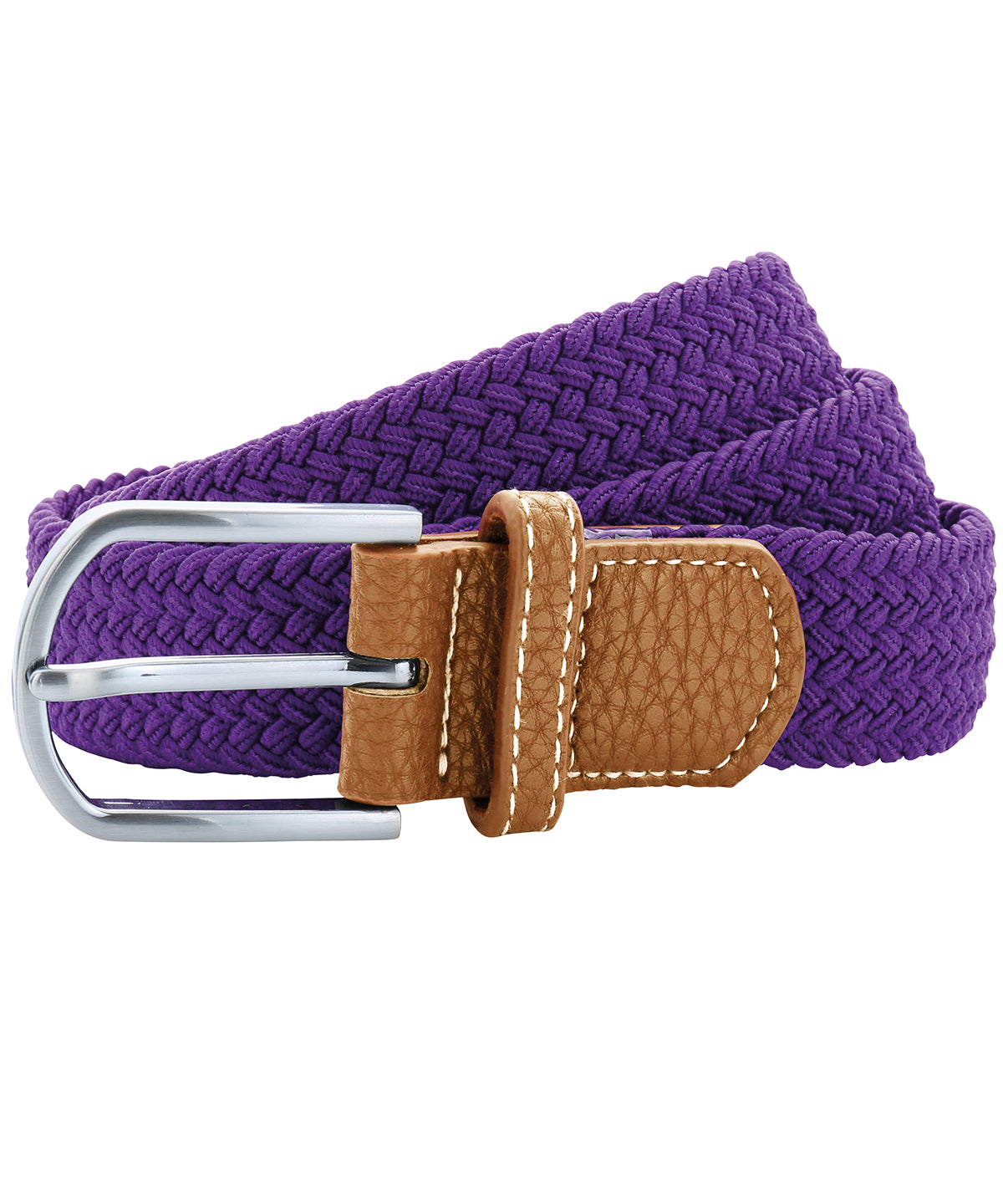 Asquith & Fox AQ900 Braid stretch belt in Purple