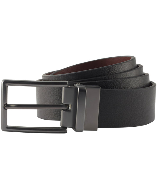 Asquith & Fox AQ904 Men's two-way leather belt in Black/Brown