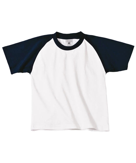 B&C Collection B111B B&C Baseball /kids in White/Navy