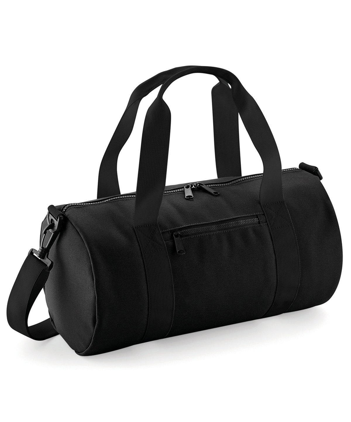Bagbase B140S Mini barrel bag in Black/Black