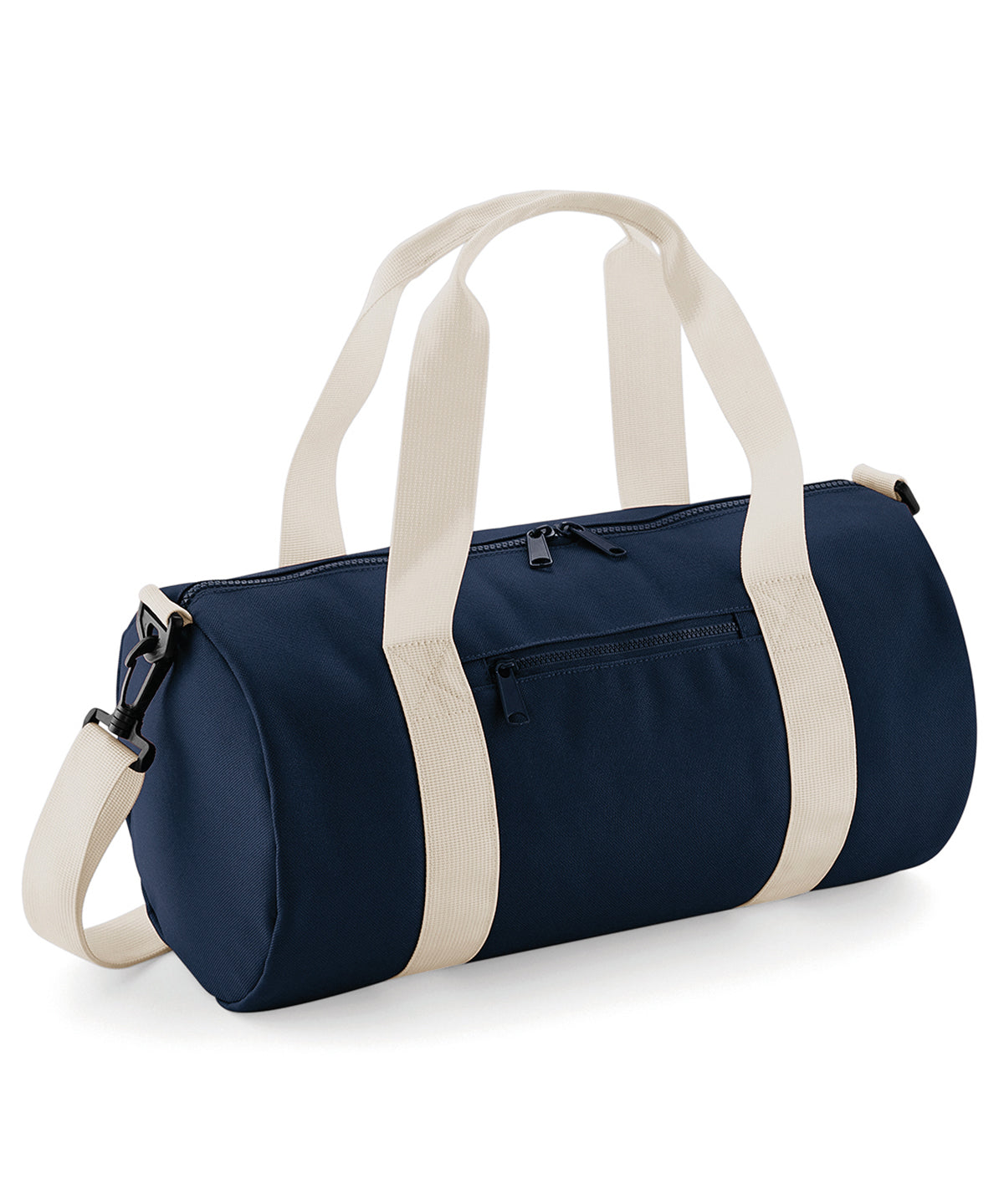 Bagbase B140S Mini barrel bag in French Navy/Off White