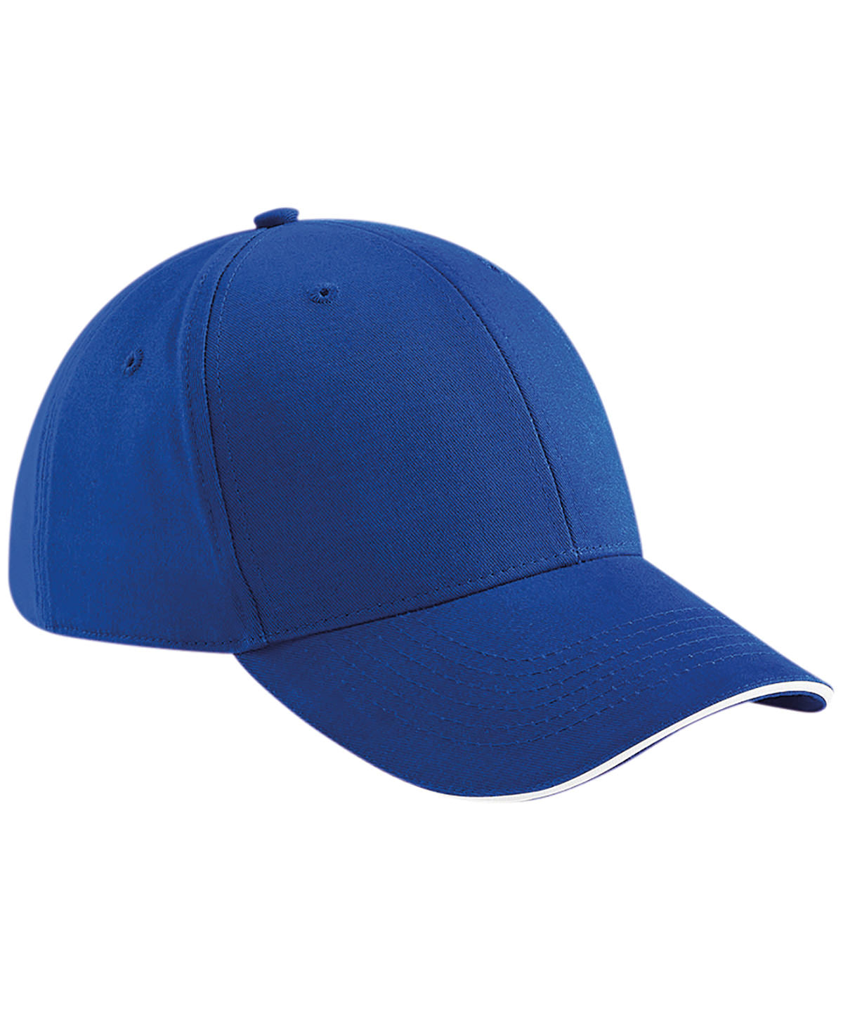 Beechfield BC020 Athleisure 6-panel cap in Bright Royal/White