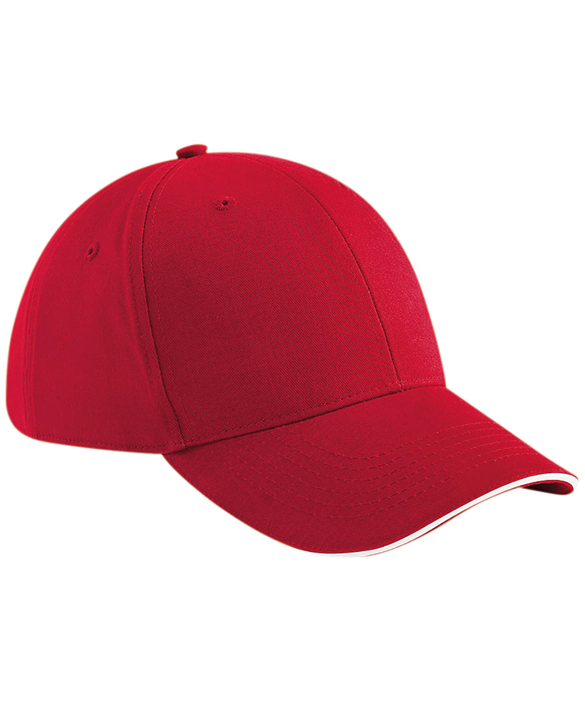 Beechfield BC020 Athleisure 6-panel cap in Classic Red/White
