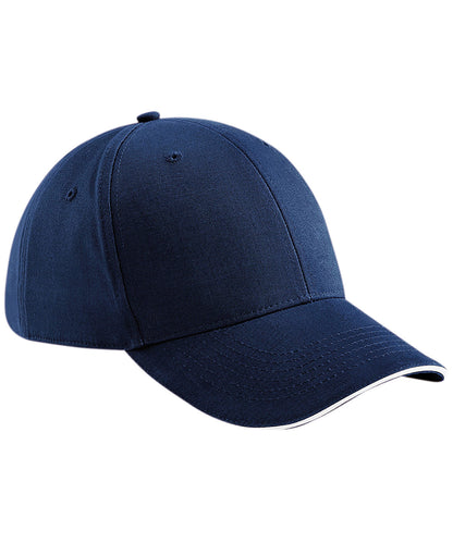 Beechfield BC020 Athleisure 6-panel cap in French Navy/White