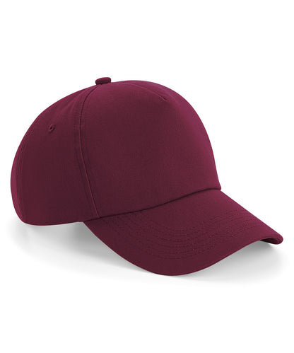 Beechfield BC025 Authentic 5-panel cap in Burgundy