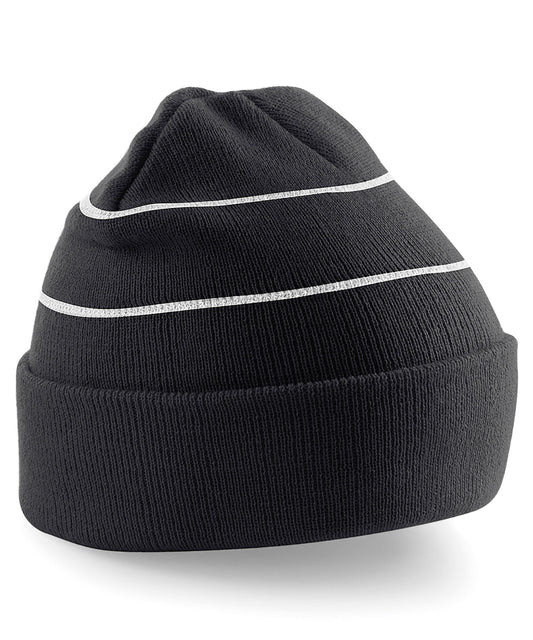 Beechfield BC042 Enhanced-viz beanie in Black