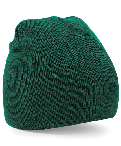 Beechfield BC044 Two-tone pull-on beanie in Bottle Green