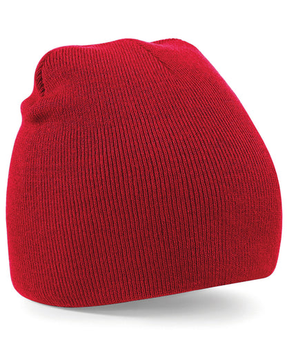 Beechfield BC044 Two-tone pull-on beanie in Classic Red