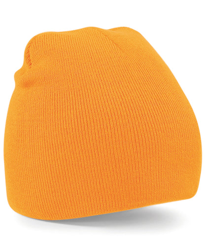 Beechfield BC044 Two-tone pull-on beanie in Fluorescent Orange