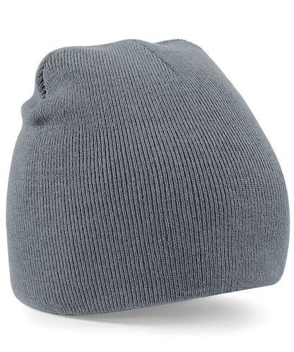 Beechfield BC044 Two-tone pull-on beanie in Graphite Grey