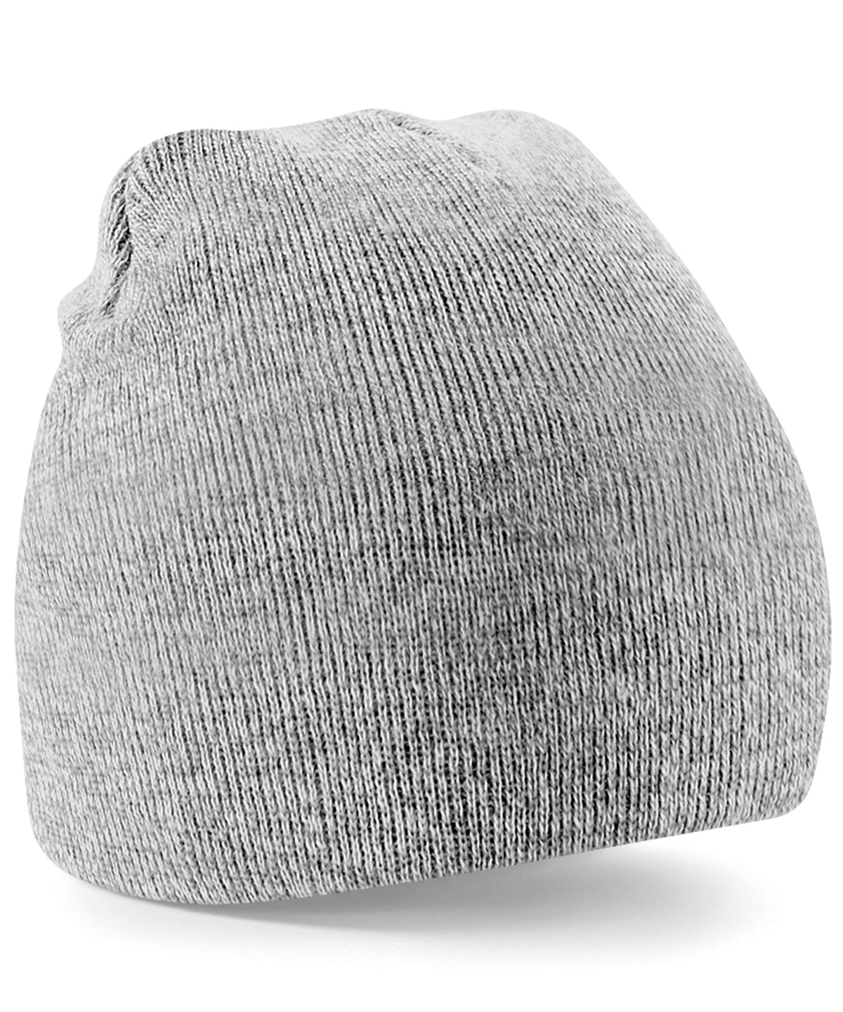 Beechfield BC044 Two-tone pull-on beanie in Heather Grey