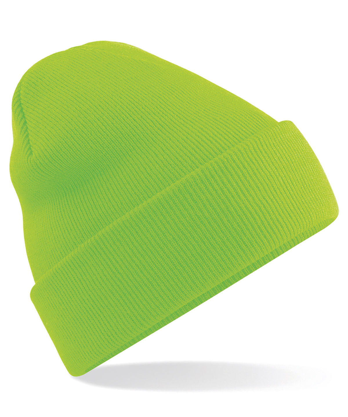 Beechfield BC045 Original cuffed beanie in Fluorescent Green