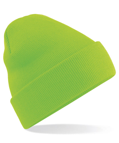 Beechfield BC045 Original cuffed beanie in Fluorescent Green