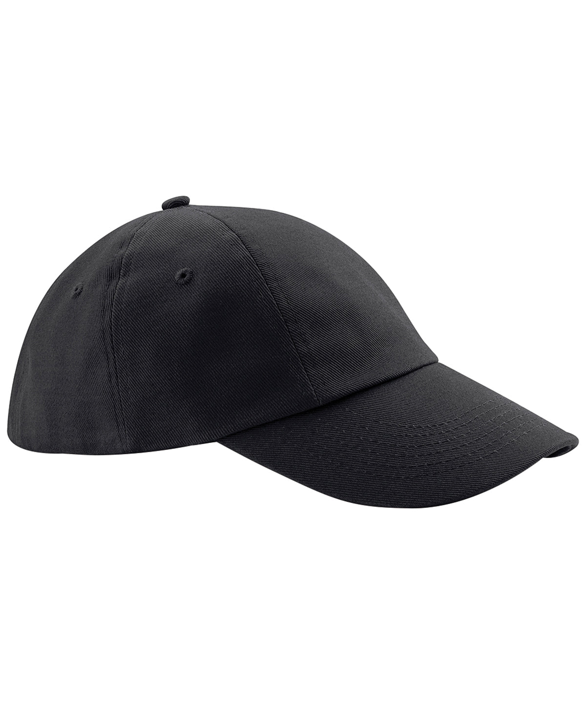 Beechfield BC058 Low-profile heavy cotton drill cap in Black