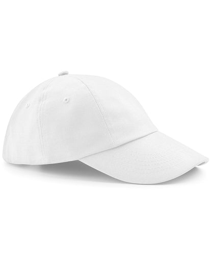 Beechfield BC058 Low-profile heavy cotton drill cap in White