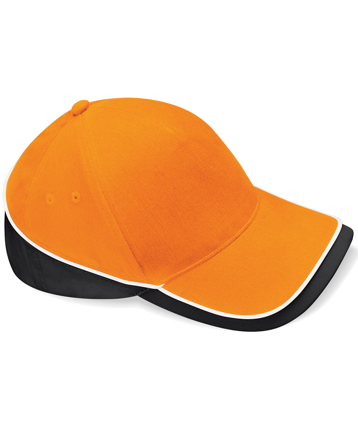 Beechfield BC171 Teamwear competition cap in Orange/Black/White