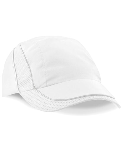 Beechfield BC182 Coolmax® flow mesh cap in White
