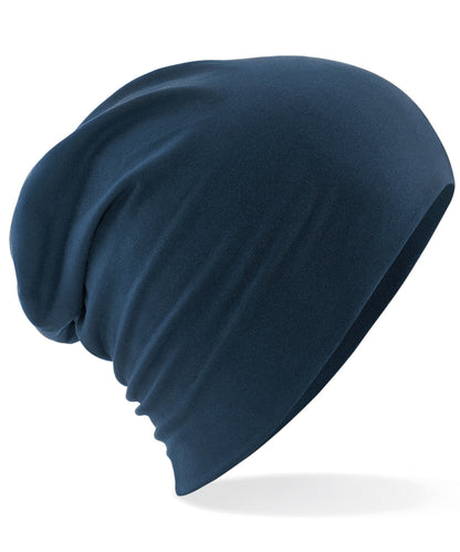Beechfield BC368 Hemsedal cotton slouch beanie in French Navy
