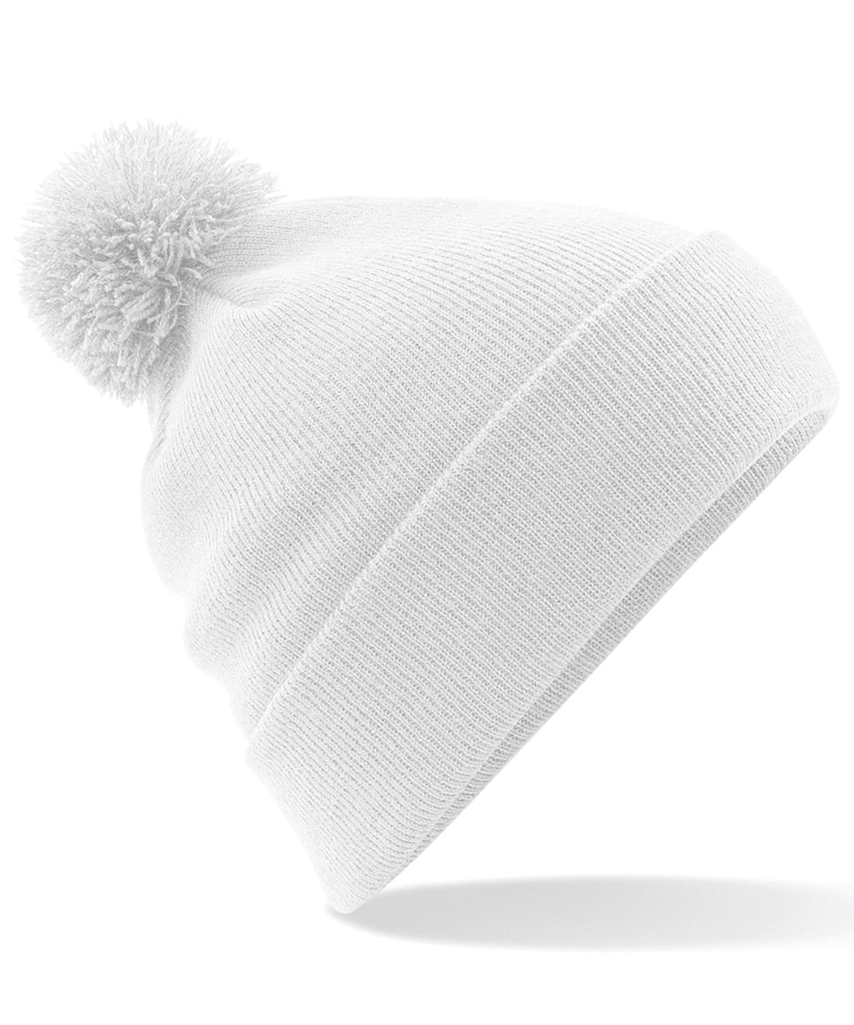 Beechfield BC426 Original pom pom beanie in White