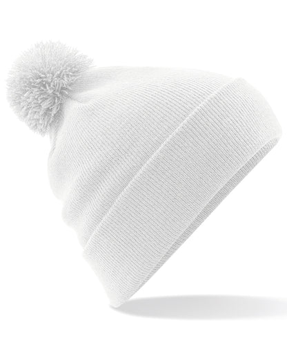 Beechfield BC426 Original pom pom beanie in White