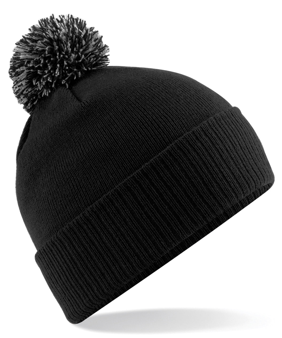 Beechfield BC450 Snowstar® beanie in Black/Graphite Grey
