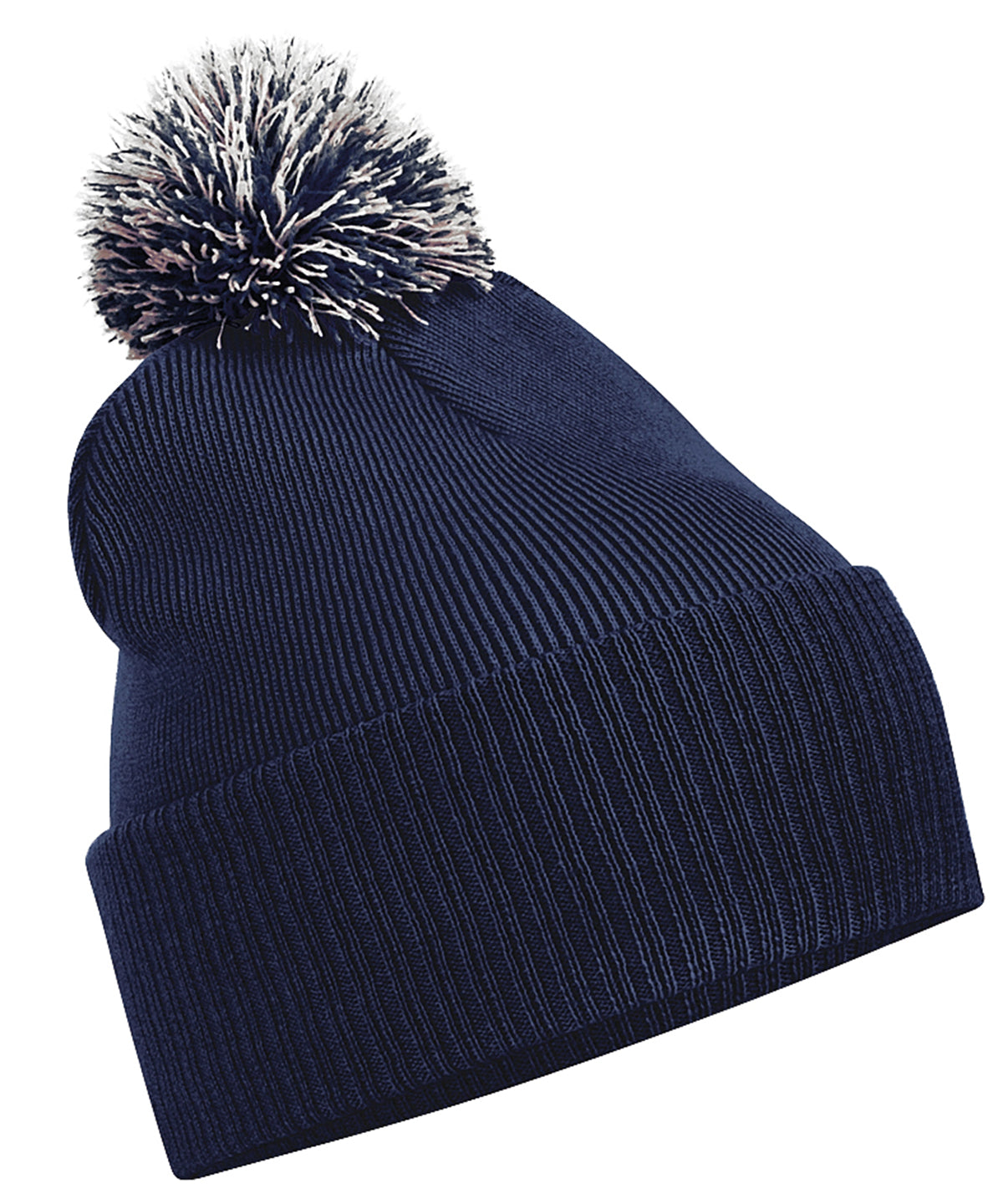 Beechfield BC450 Snowstar® beanie in French Navy/Light Grey