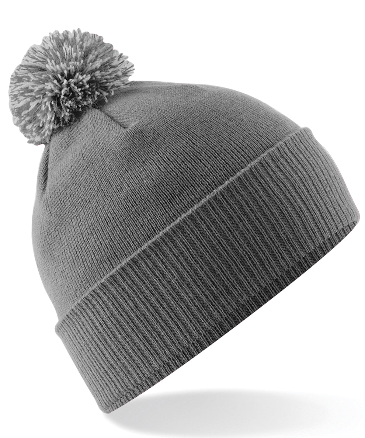 Beechfield BC450 Snowstar® beanie in Graphite Grey/Light Grey