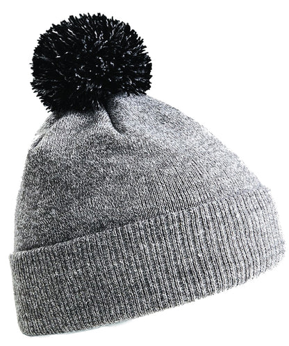 Beechfield BC450 Snowstar® beanie in Heather Grey/Black