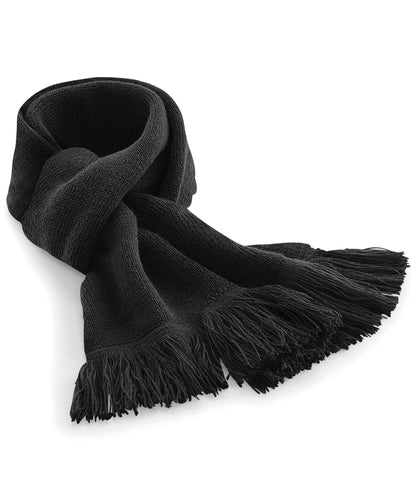 Beechfield BC470 Classic knitted scarf in Black
