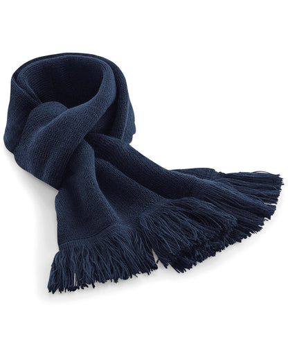 Beechfield BC470 Classic knitted scarf in French Navy