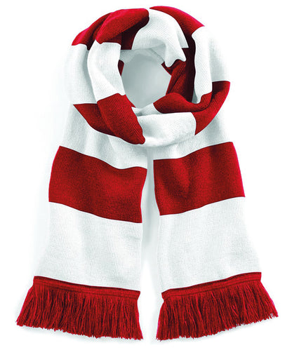 Beechfield BC479 Stadium scarf in Classic Red/White