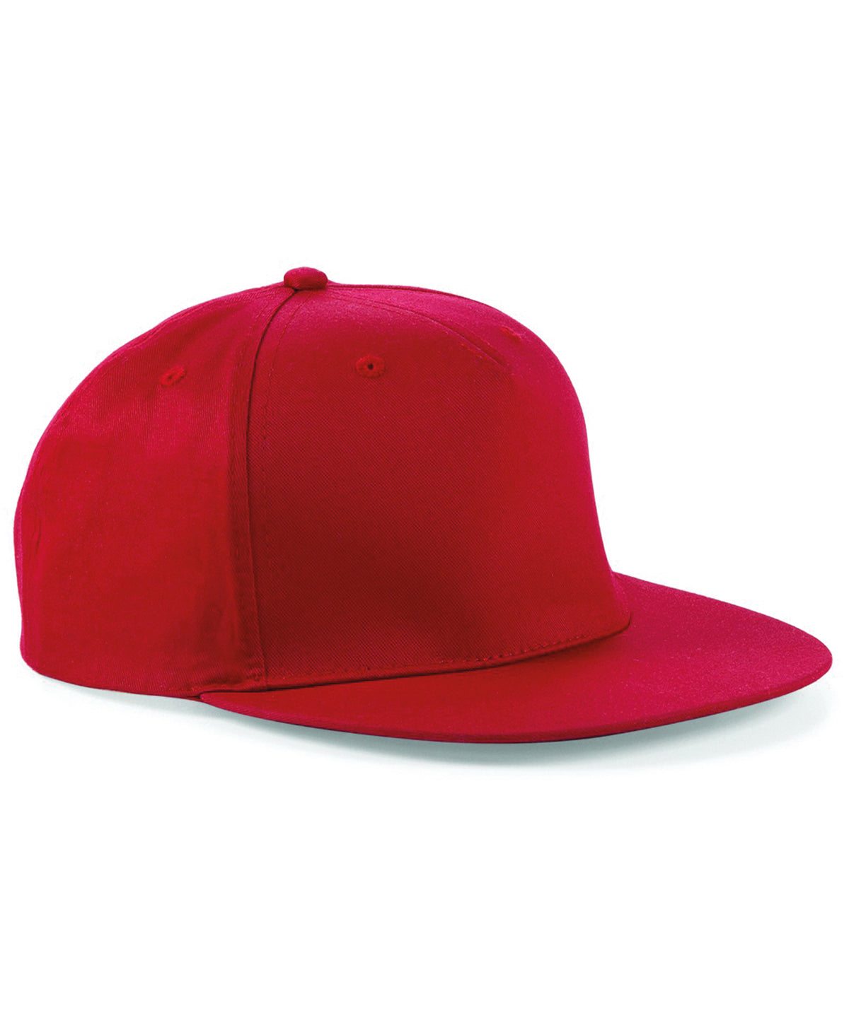 Beechfield BC610 5-panel snapback rapper cap in Classic Red