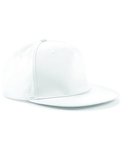 Beechfield BC610 5-panel snapback rapper cap in White