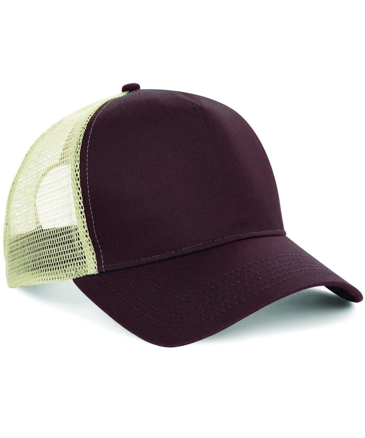 Beechfield BC640 Snapback trucker in Chocolate/Caramel