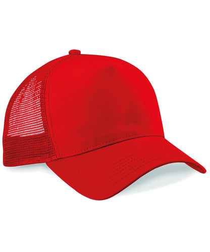 Beechfield BC640 Snapback trucker in Classic Red/Classic Red