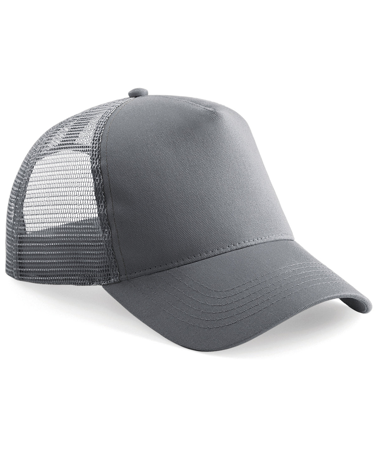 Beechfield BC640 Snapback trucker in Graphite Grey/Graphite Grey