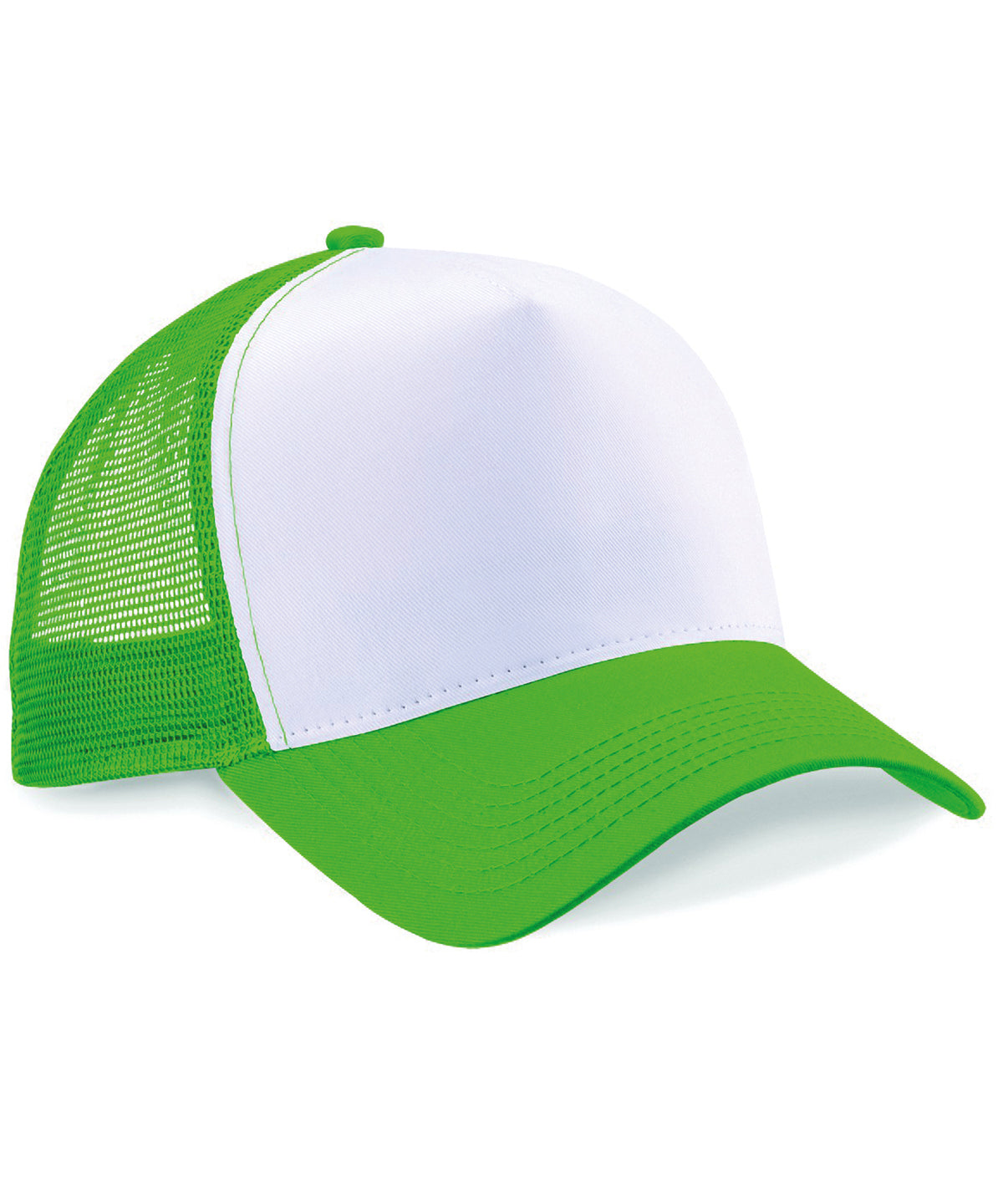 Beechfield BC640 Snapback trucker in Pure Green/White