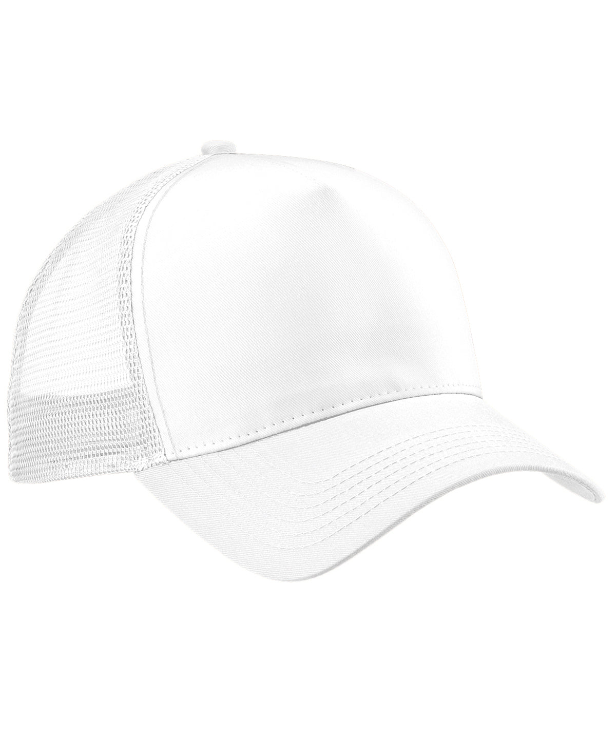 Beechfield BC640 Snapback trucker in White/White