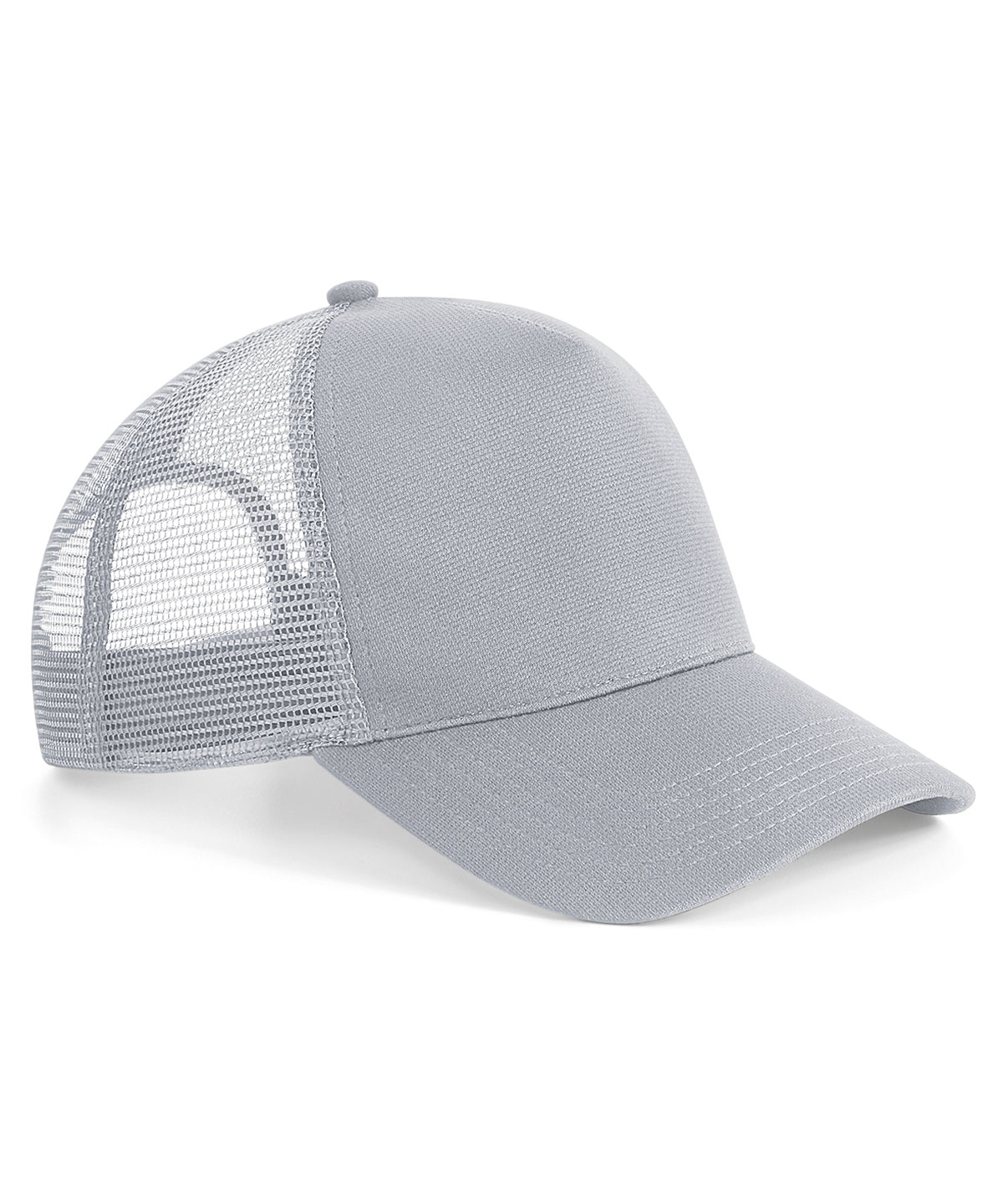 Beechfield BC642 Microknit snapback trucker in Light Grey