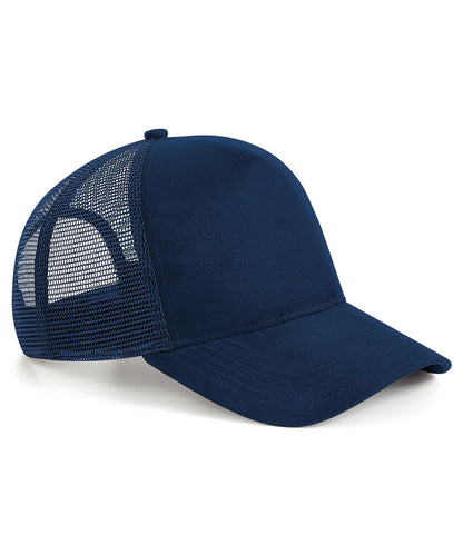 Beechfield BC643 Suede snapback trucker in French Navy