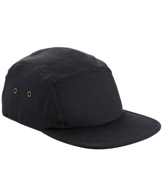 Beechfield BC654 Canvas 5-panel camper cap in Black