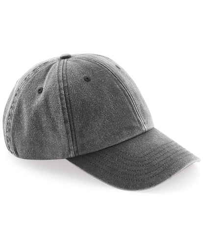 Beechfield BC655 Low-profile vintage cap in Vintage Black