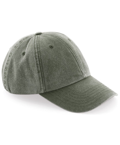 Beechfield BC655 Low-profile vintage cap in Vintage Olive