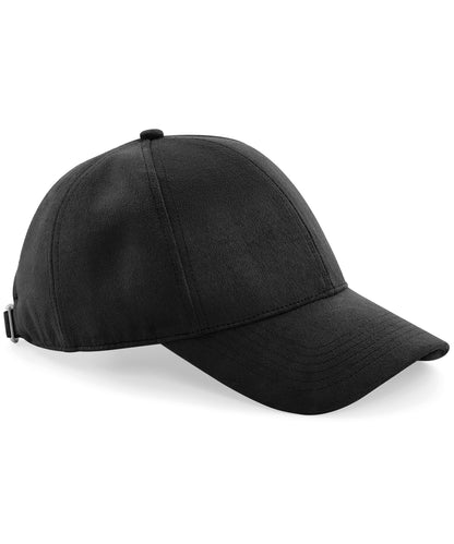 Beechfield BC656 Faux suede 6-panel cap in Black