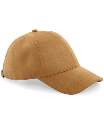 Beechfield BC656 Faux suede 6-panel cap in Caramel