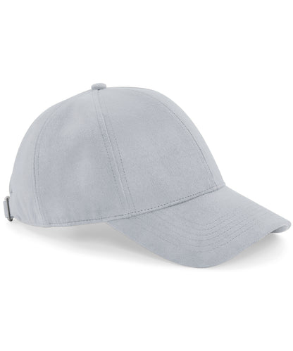 Beechfield BC656 Faux suede 6-panel cap in Light Grey