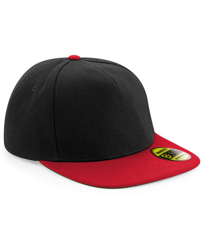Beechfield BC660 Original flat peak snapback in Black/Classic Red