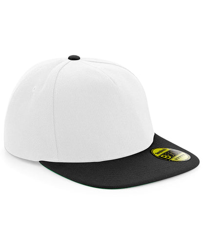 Beechfield BC660 Original flat peak snapback in White/Black