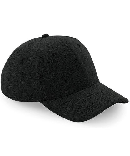 Beechfield BC677 Jersey athleisure baseball cap in Black