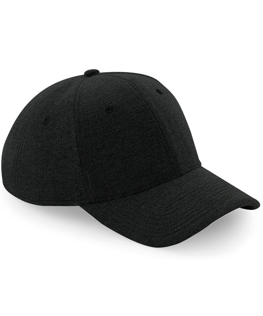 Beechfield BC677 Jersey athleisure baseball cap in Black